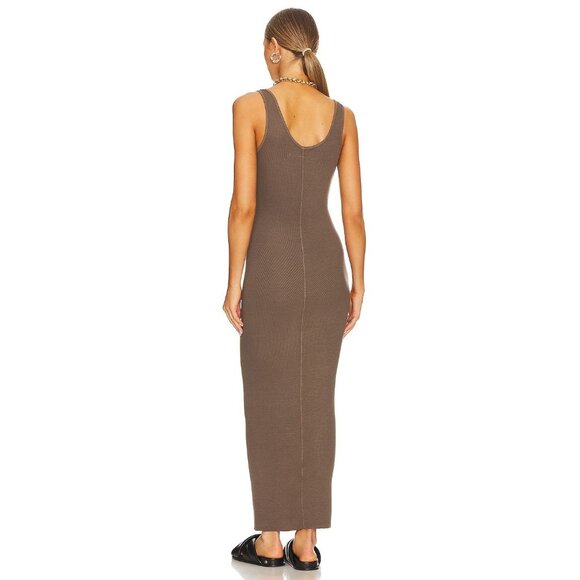 Enza Costa Maxi Tank Dress in Tan - Picture 3 of 5